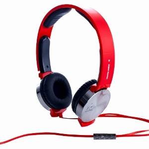 i2 VIBRATE 線控耳罩式耳機搖滾紅